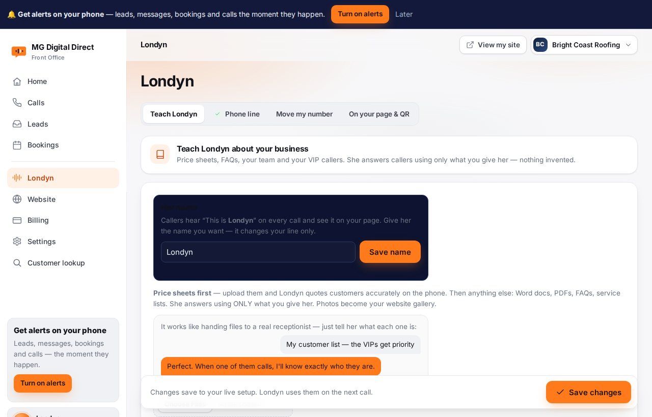 Teach Londyn screen